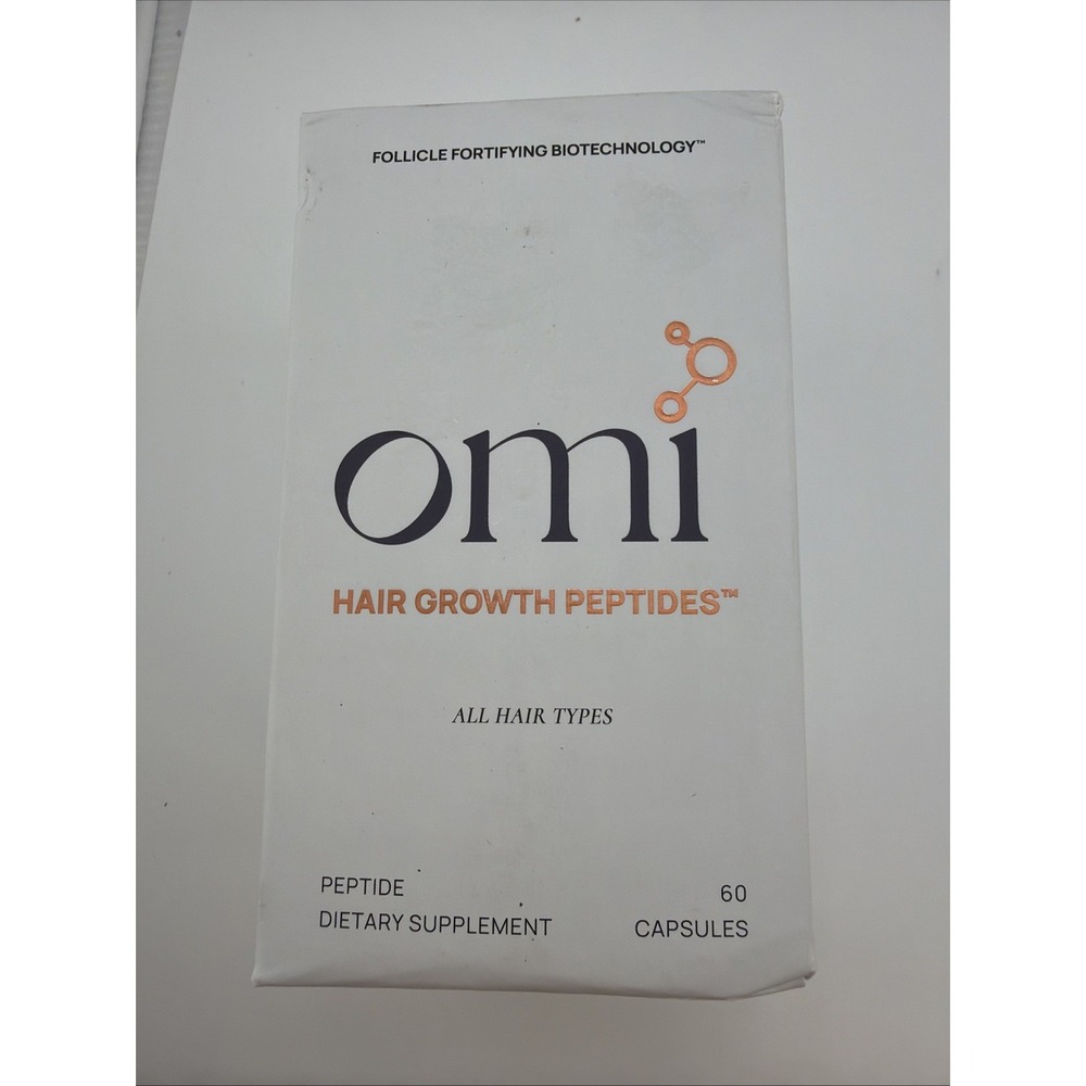 OMI Hair Growth Peptides 60 Capsules - Best By 08/2027- Brand New and Sealed